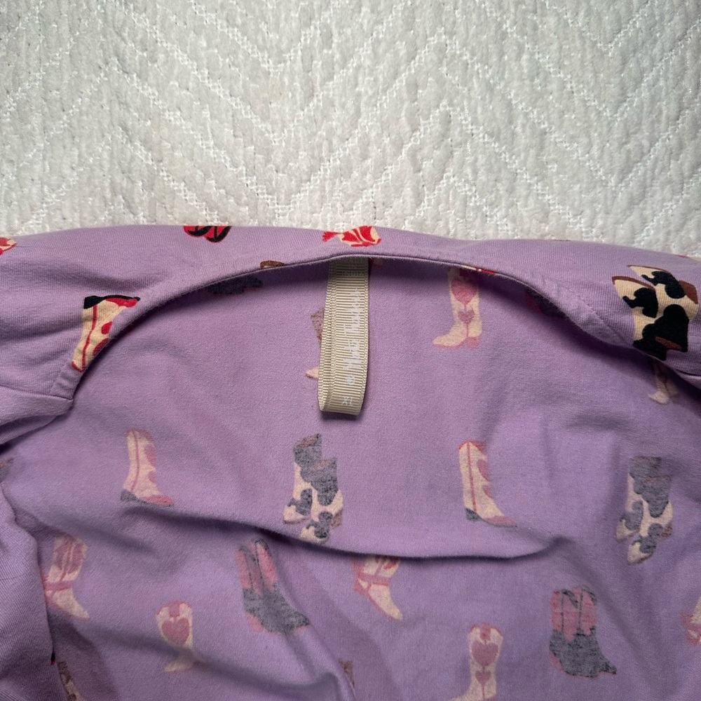 Mata Traders Katie Wrap Dress in Two Step Lavender Print - Picture 4 of 5